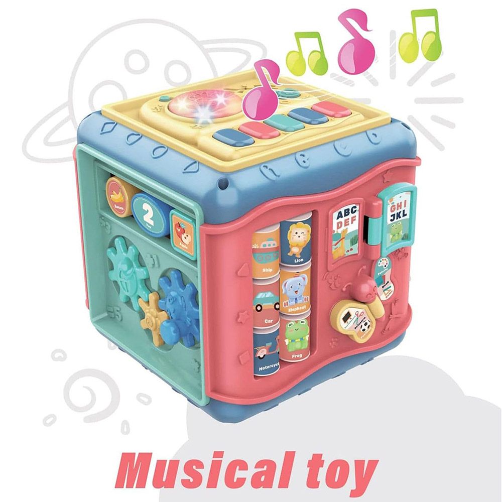 Fitto - Six Sided Puzzle Activity Music Cube - Bear