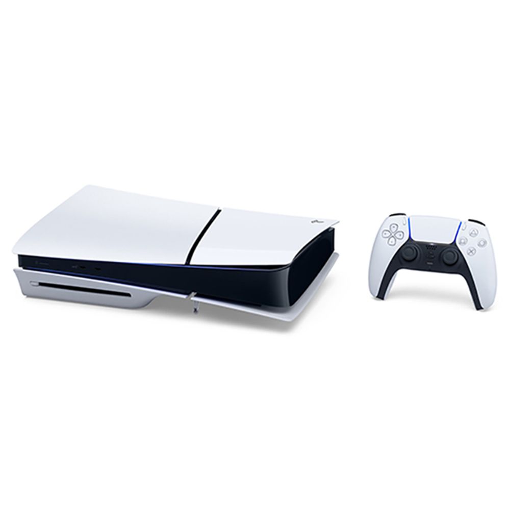 Sony - PlayStation 5 Slim CD Version Console - White - 1 TB (KSA Version), 2 Years Warranty