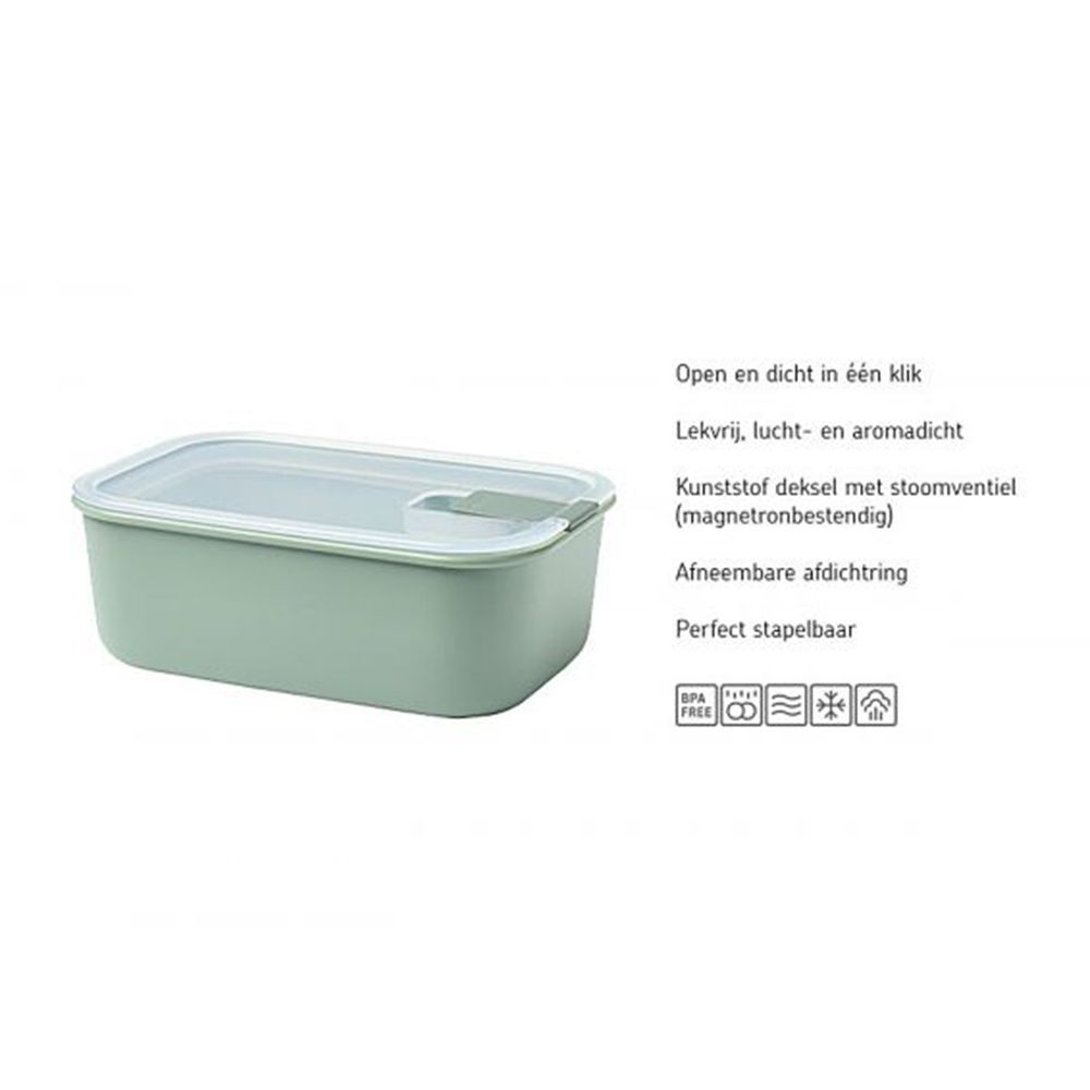 Mepal - Food Containers With Lids - Clip Closure - Nordic White - 700 ml