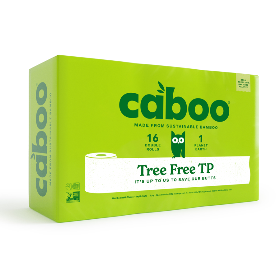 Caboo - 2 Ply Bamboo Bath Tissue Rolls - 16 Pcs