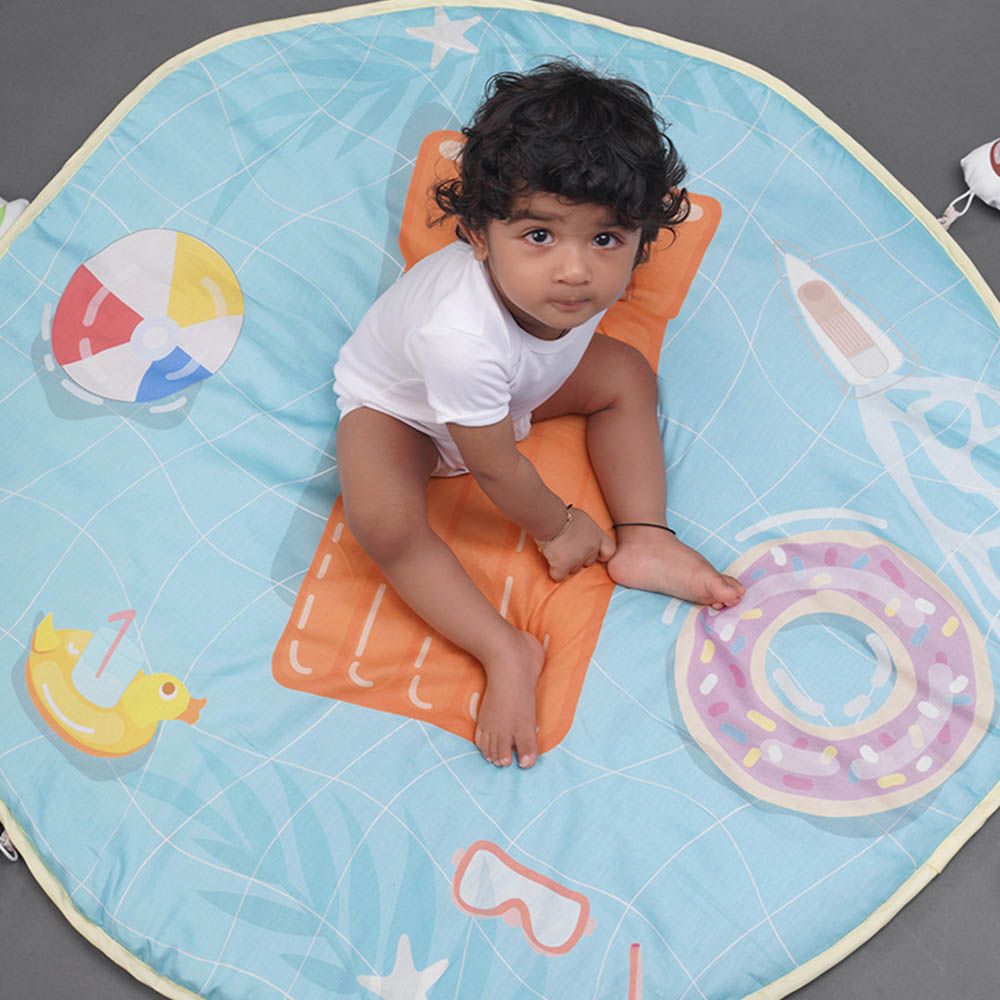 Fancy Fluff - Organic Baby Play Mat - Pool