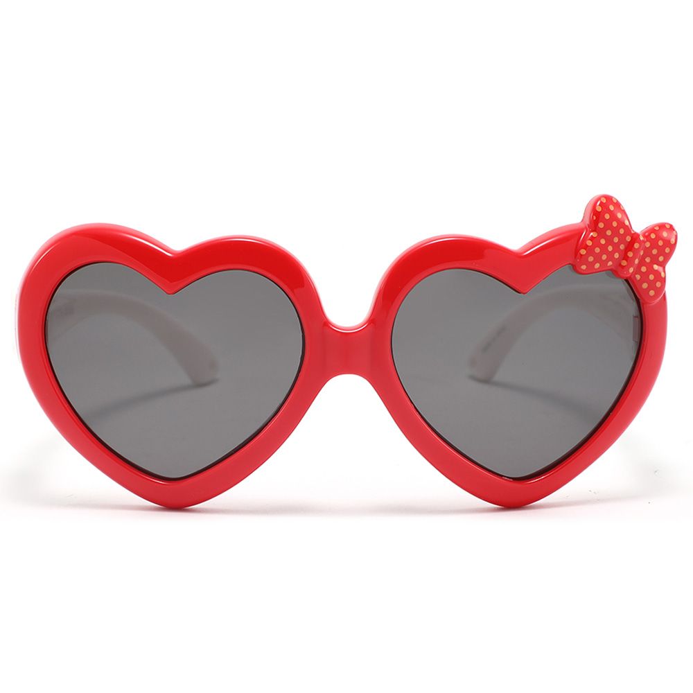 Xpi - Candy Heart Kids Polarized Sunglasses - Cherry Red