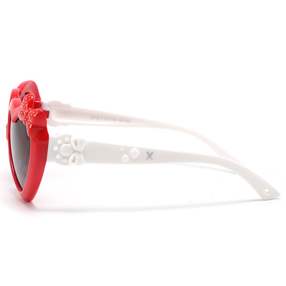 Xpi - Candy Heart Kids Polarized Sunglasses - Cherry Red