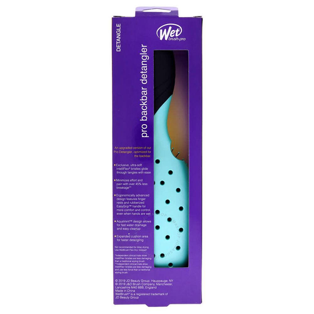 Wet Brush - Pro Backbar Detangler Hair Brush - Purist Blue