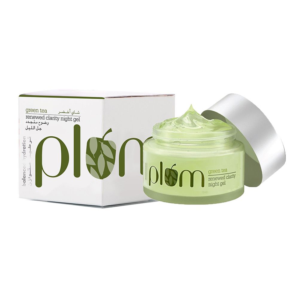 Plum Goodness - Green Tea Renewed Clarity Night Gel - 50 ml