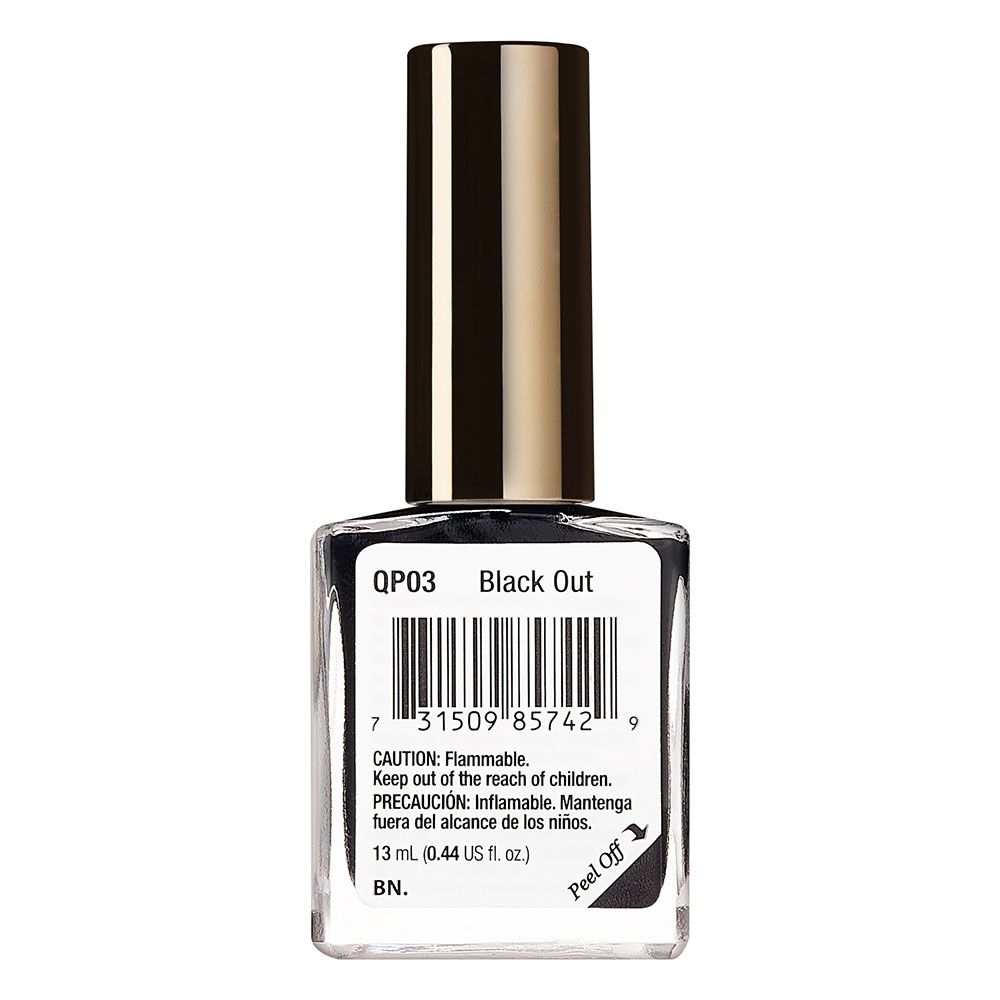 Kiss - Quick Dry Nail Polish - Black