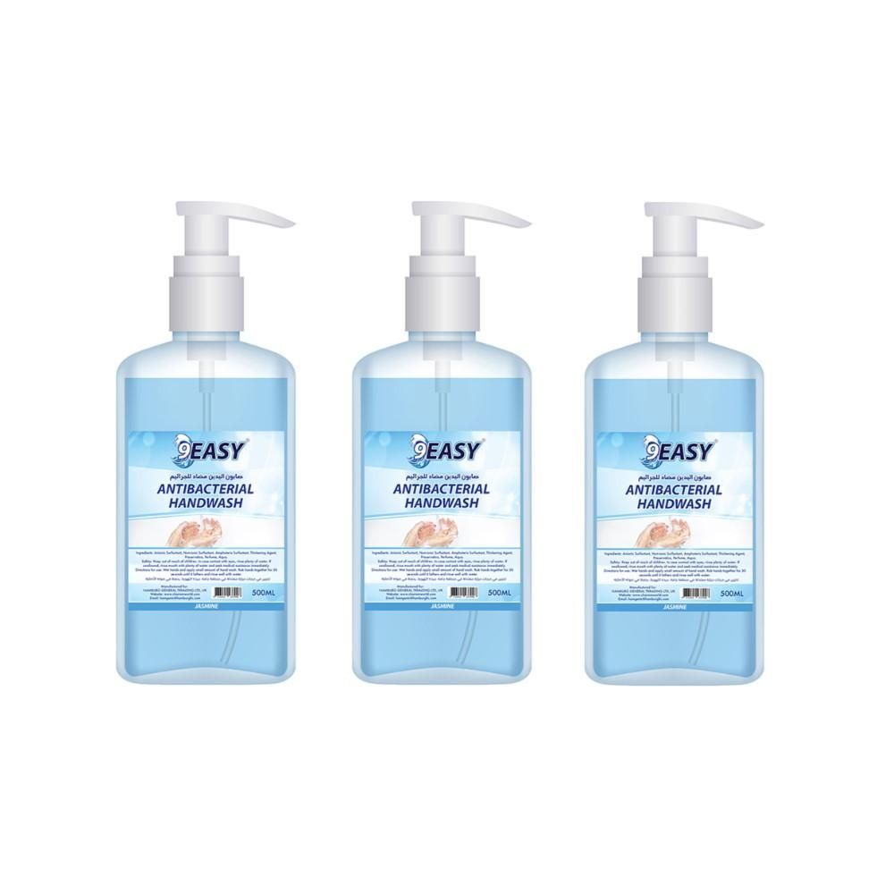 9EASY - Antibacterial Hand Wash Jasmine - 500ml - Pack of 3