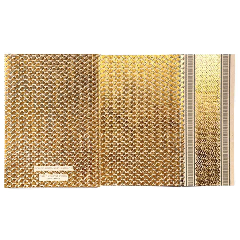 Little Majlis - A5 Gatefold Notebook - Ghutra - Gold - 120 Sheets