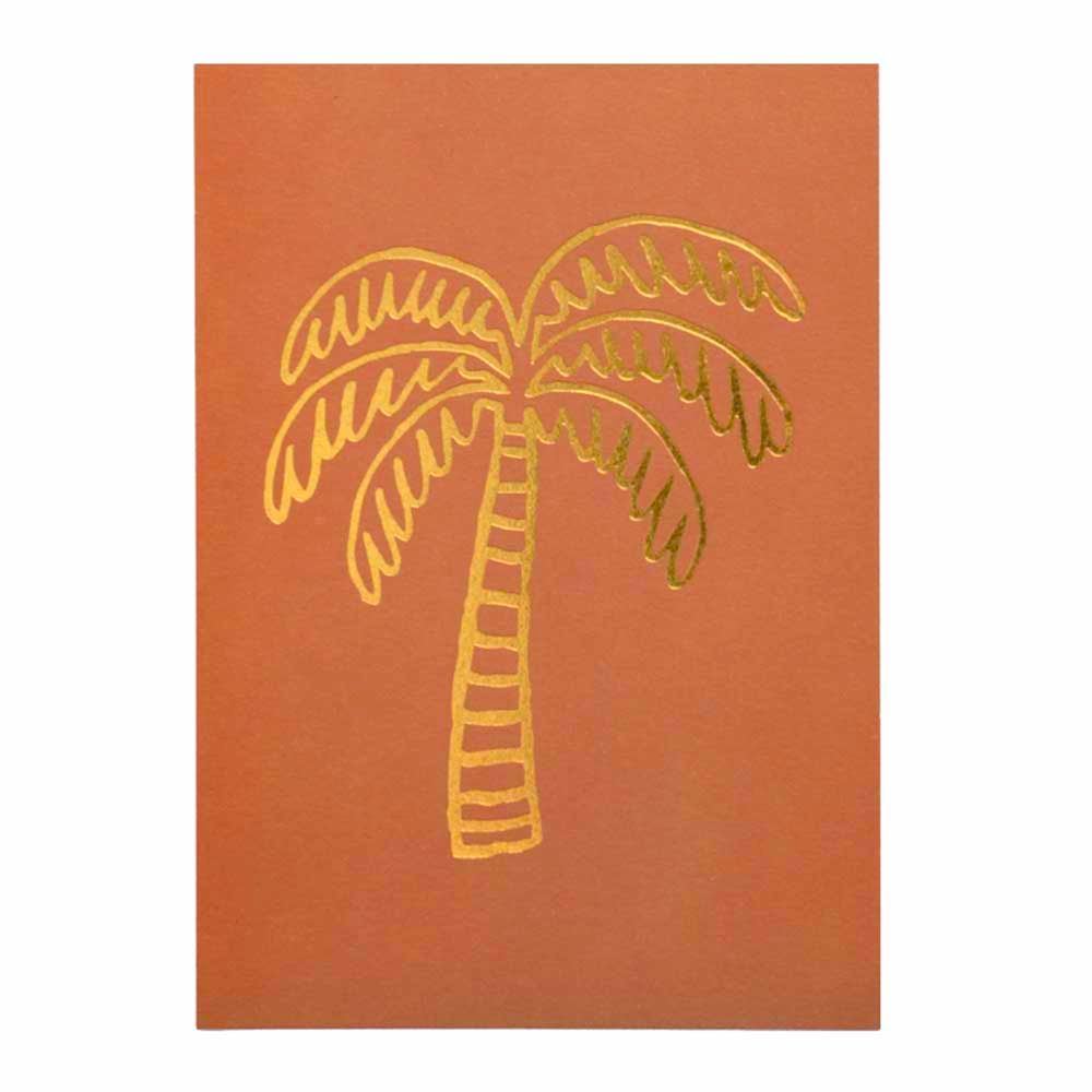 Little Majlis - A6 Postcard - Palm Tree - Ochre