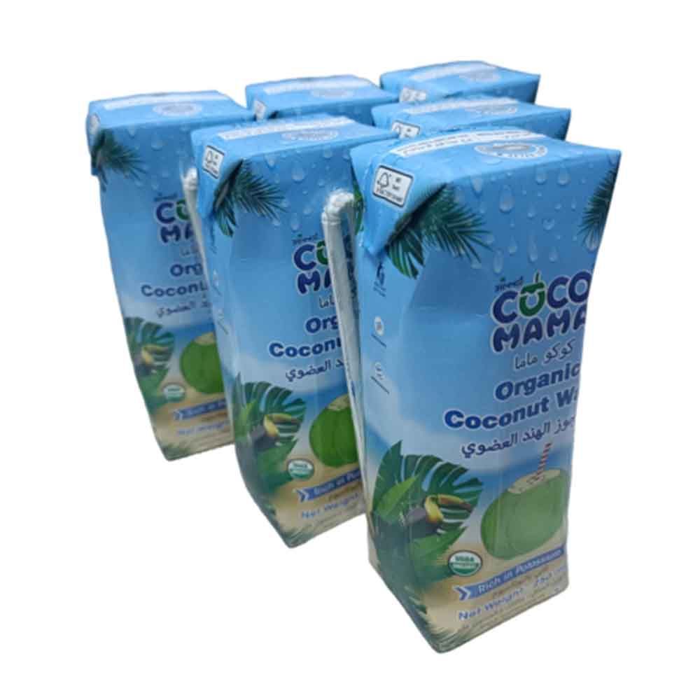 Coco Mama - Organic Coconut Water - 250 ml - Pack of 6