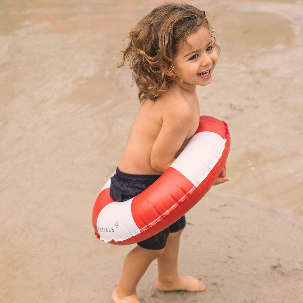 Swim Essentials - Life Buoy Printed Swim Ring - Red/White - 55cm