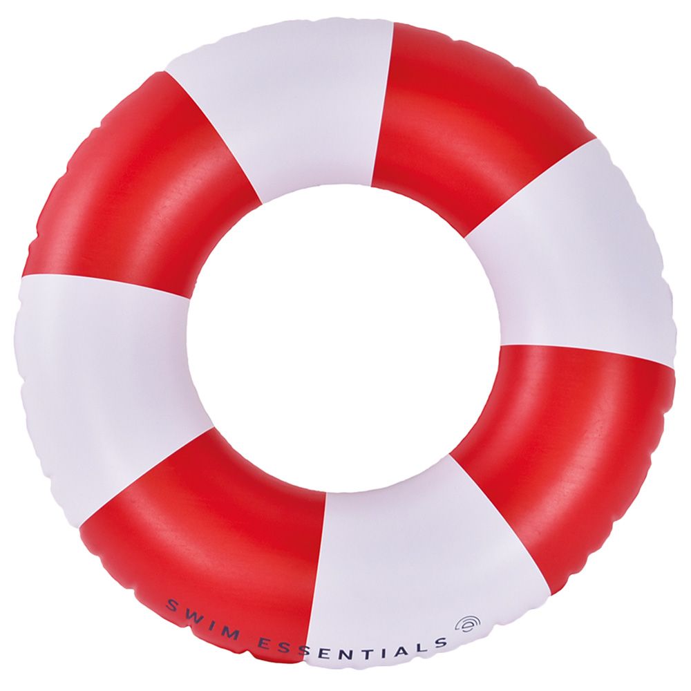 Swim Essentials - Life Buoy Printed Swim Ring - Red/White - 55cm