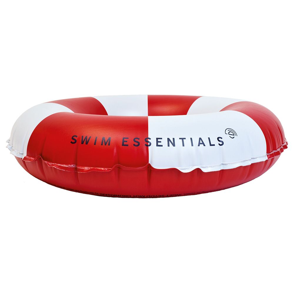 Swim Essentials - Life Buoy Printed Swim Ring - Red/White - 55cm