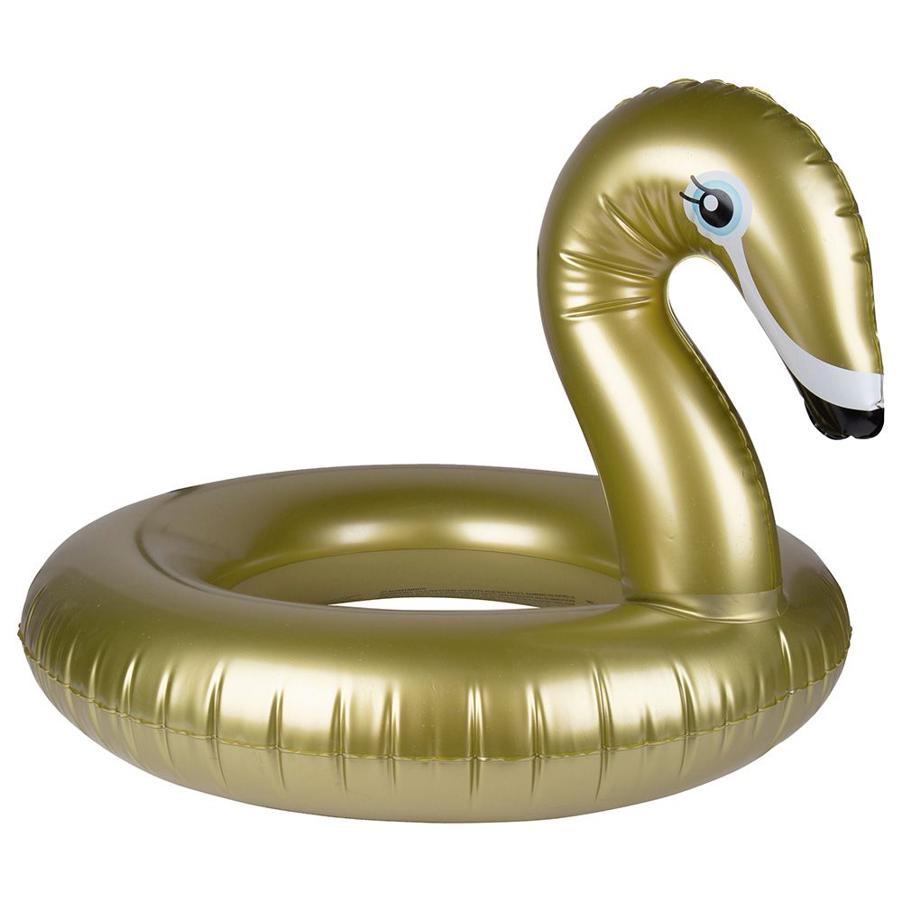 Swim Essentials - Swan Swim Ring - Gold - 95cm