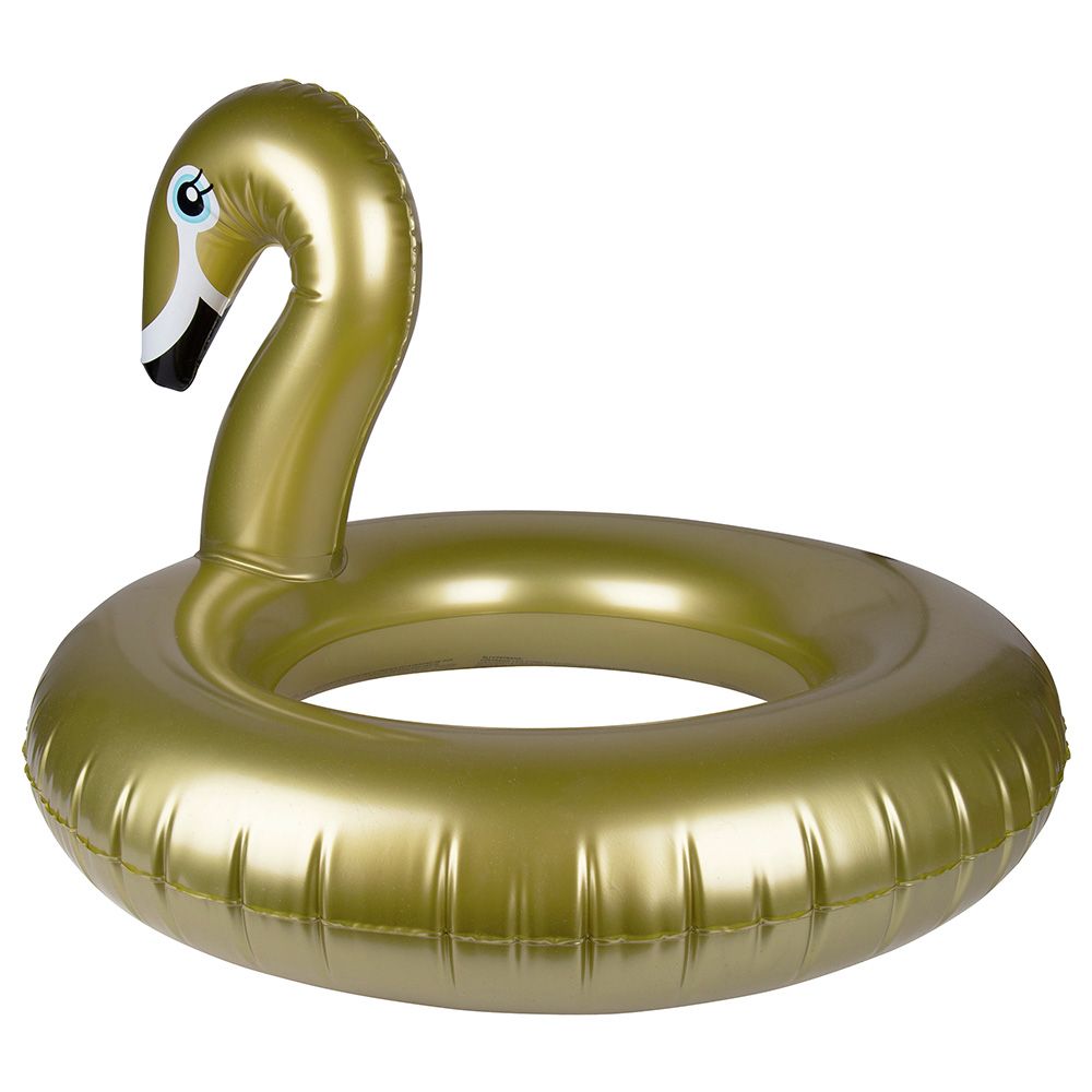 Swim Essentials - Swan Swim Ring - Gold - 95cm