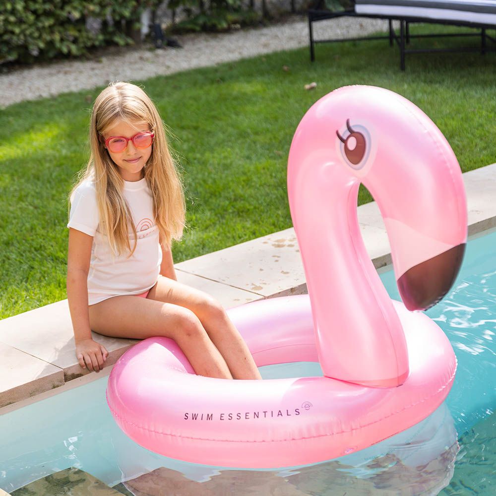 Swim Essentials - Flamingo Swim Ring - Rose Gold - 95cm