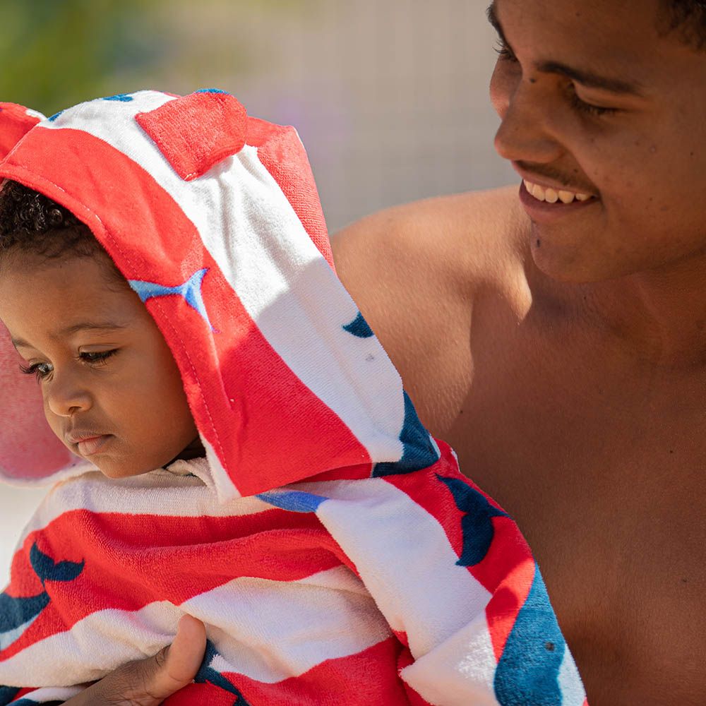 Swim Essentials - Whale Beach Poncho - Red