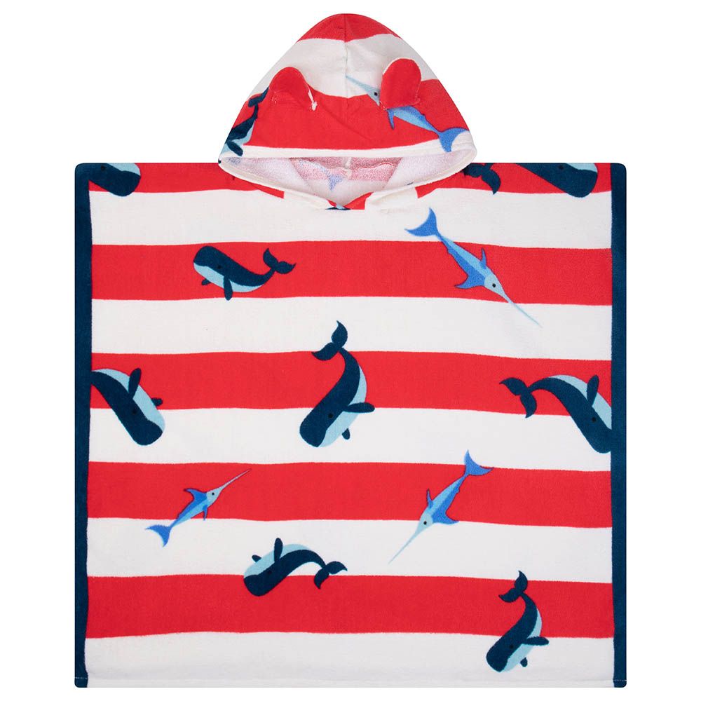 Swim Essentials - Whale Beach Poncho - Red