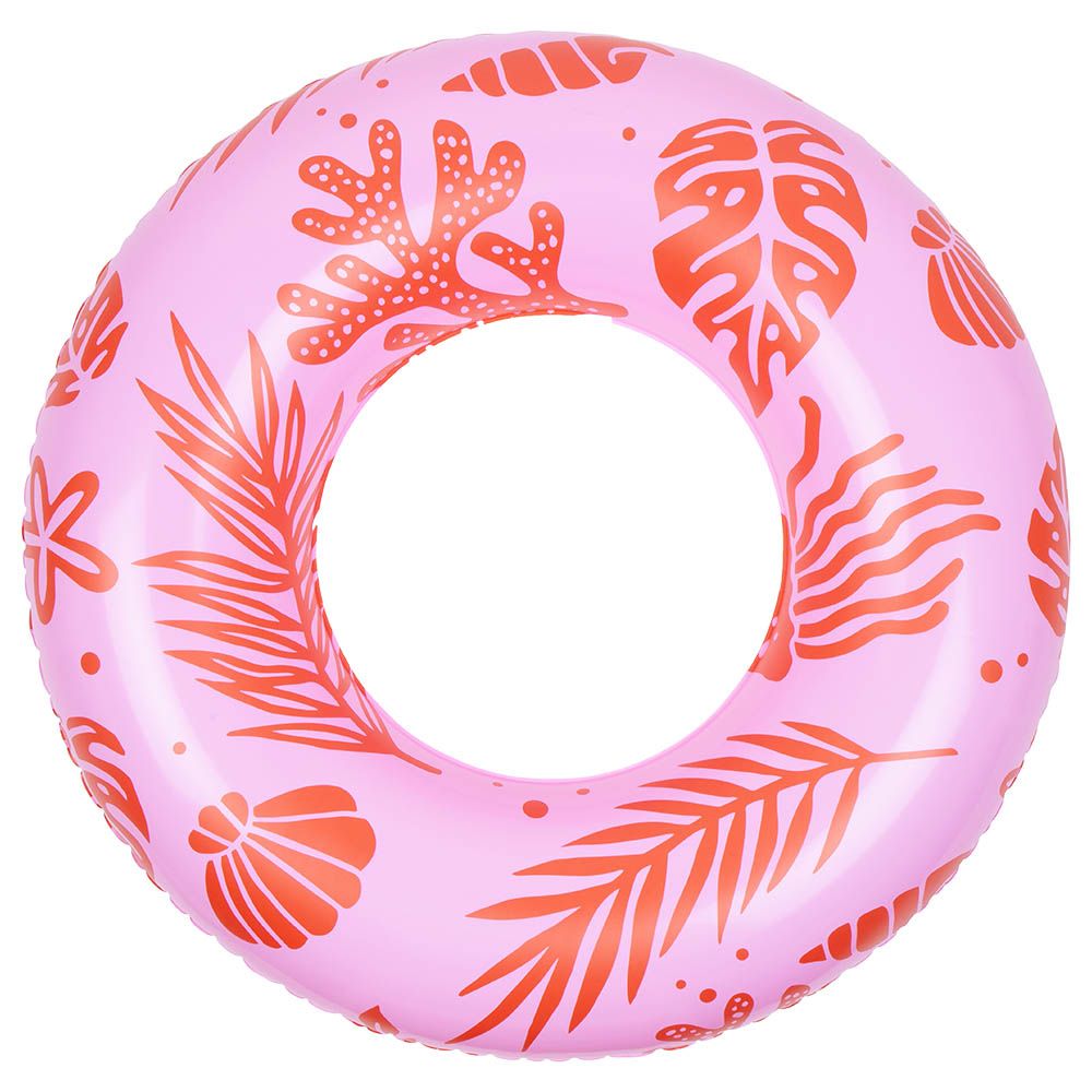 Swim Essentials - Ocean Printed Swim Ring - Pink/Red - 90cm