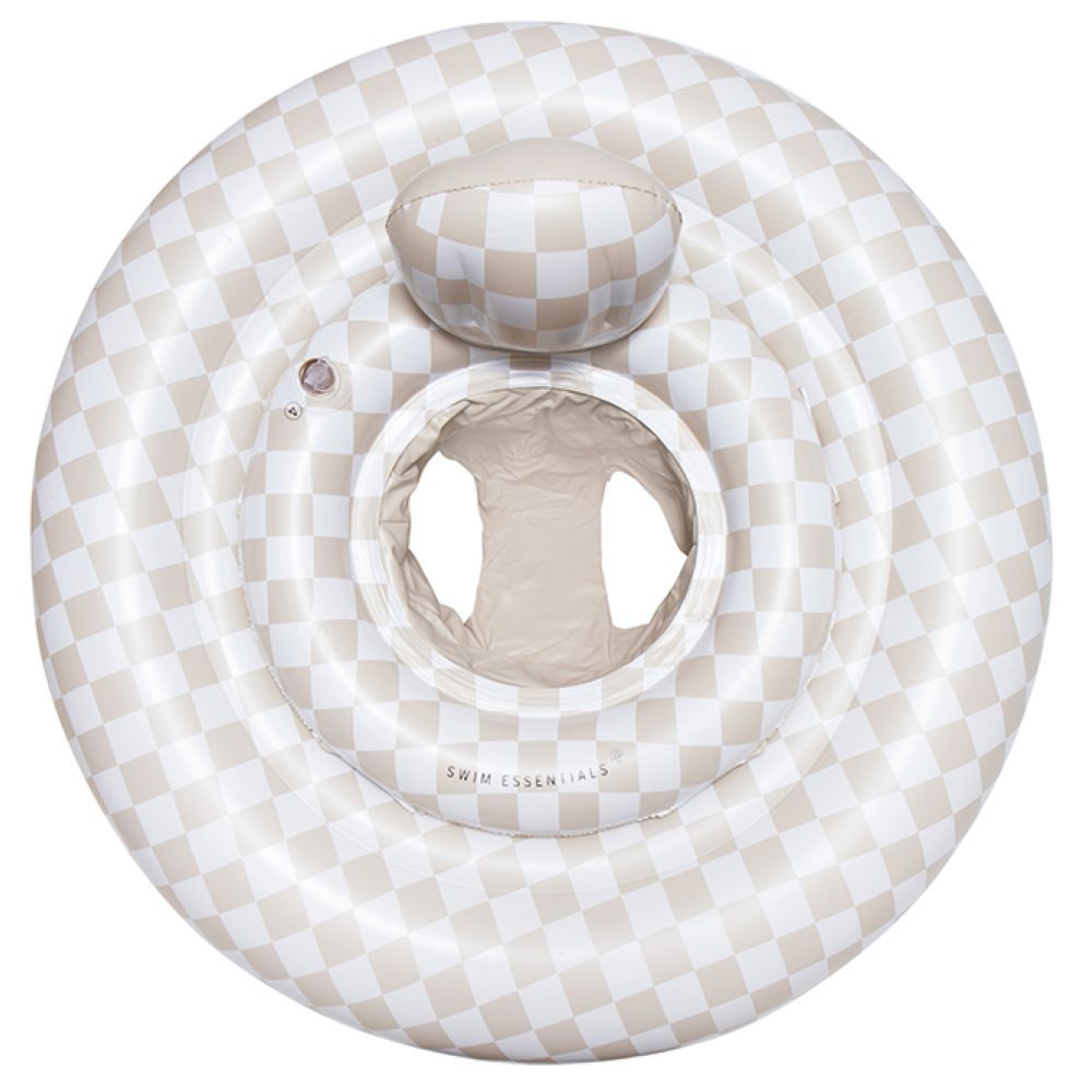 Swim Essentials - Sand Check Printed Baby Swimseat - 69 cm