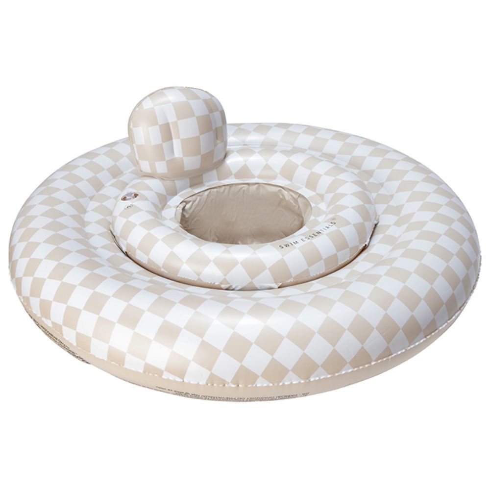 Swim Essentials - Sand Check Printed Baby Swimseat - 69 cm