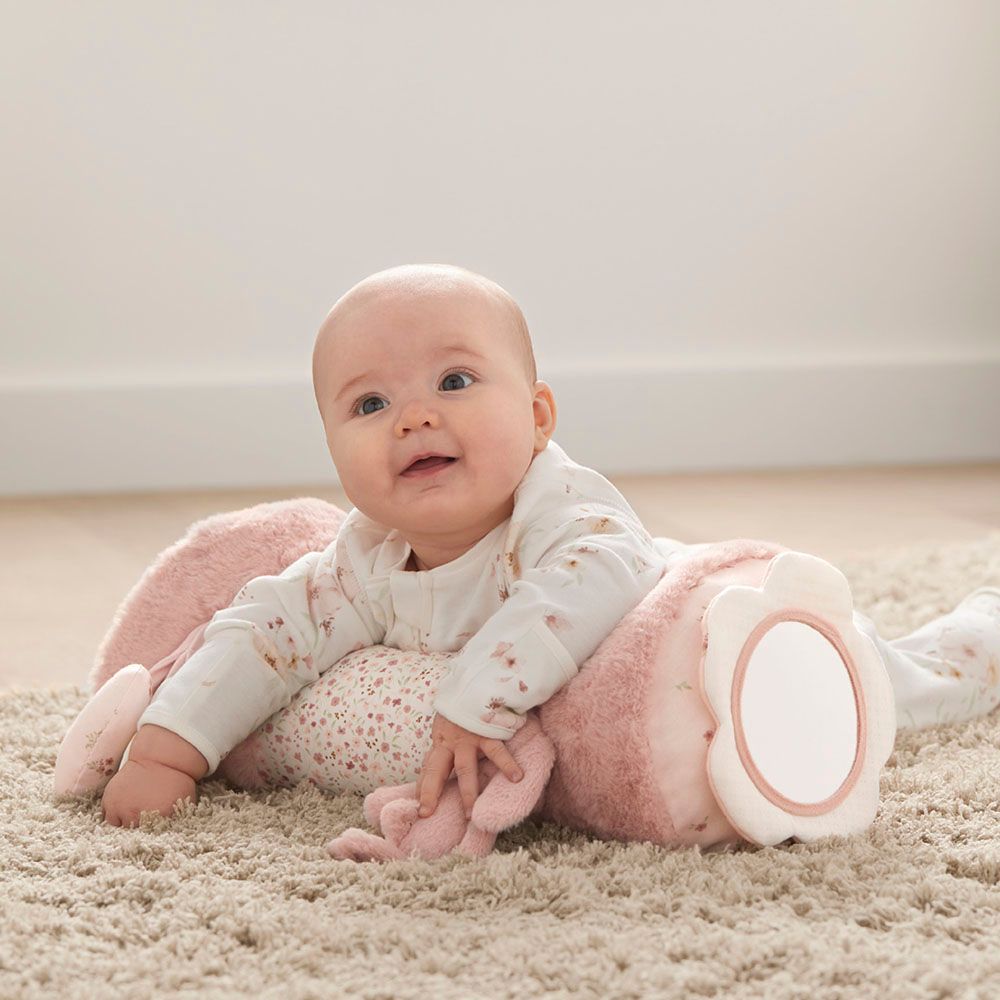 Mamas & Papas - Welcome to the World Bunny Tummy Time Roll - Pink