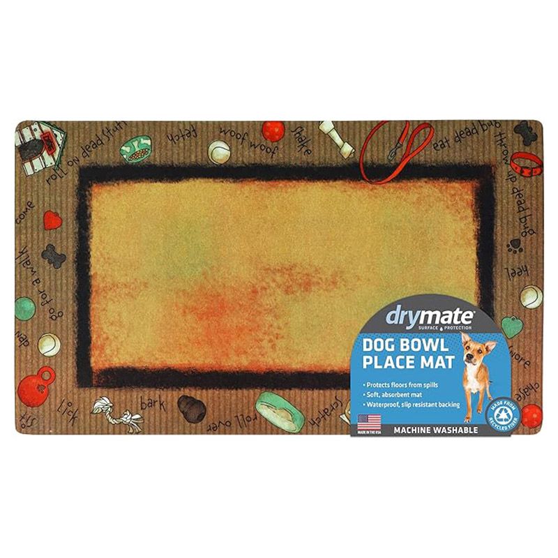 Drymate - Bow Wow Border Dog Placemat - 30.4x51 cm