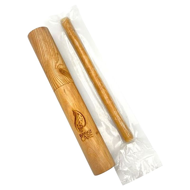 Zayoshe - Personalized Sunnah Care Wooden Miswak Holder With Peelu Miswak