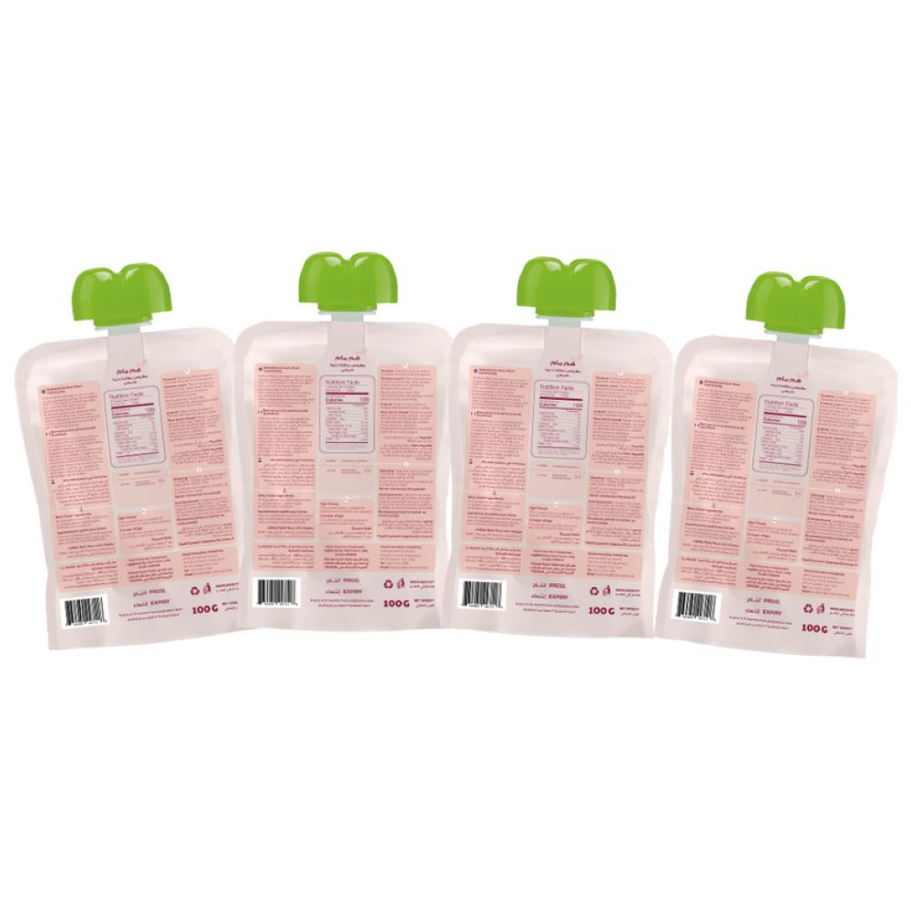 Hummum - Baby Puree Pouches - Sweet Potato - Pack of 4 - 100 gm