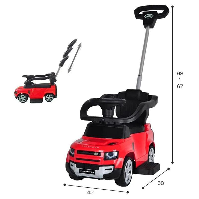 Megastar - Land Rover Ride On Push Car - Red