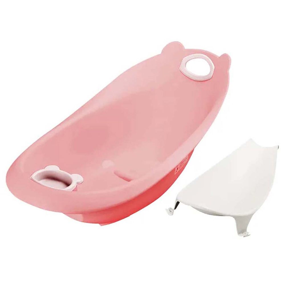 Star Babies - Smart Sling 3-Stage Bathtub - Pink With Rubber Duck Toy - Yellow - 4pcs