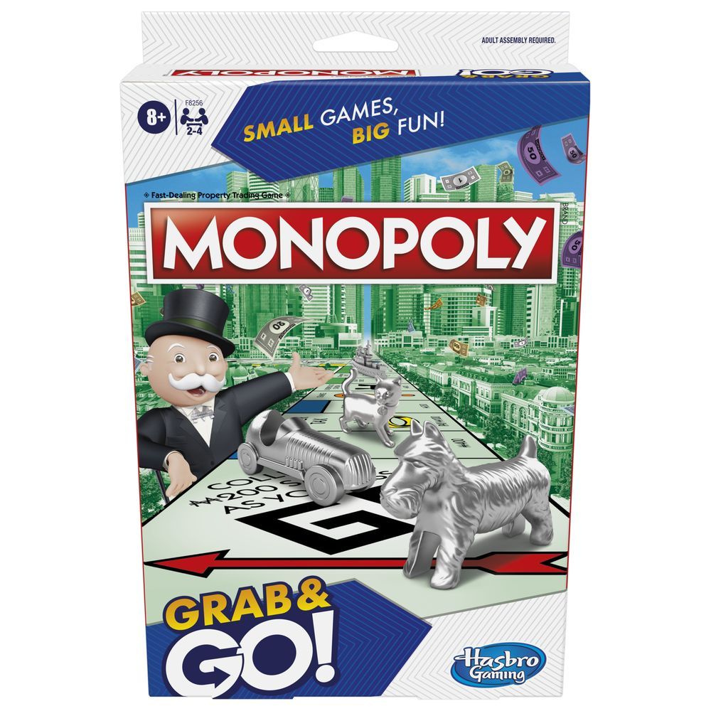 Hasbro Gaming - Grab & Go Monopoly Board Game