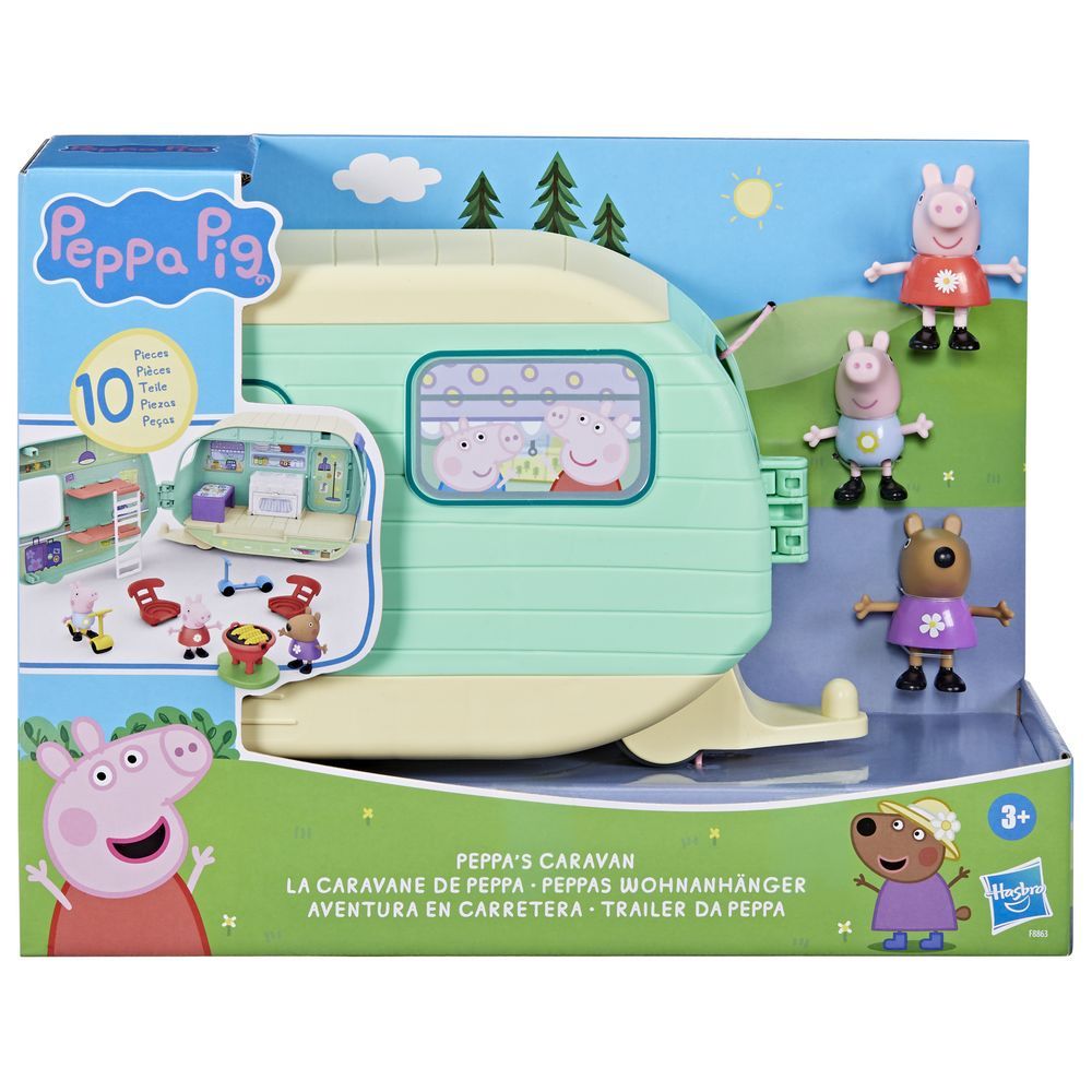 Peppa Pig - Peppa's Caravan Set - 10 Pcs