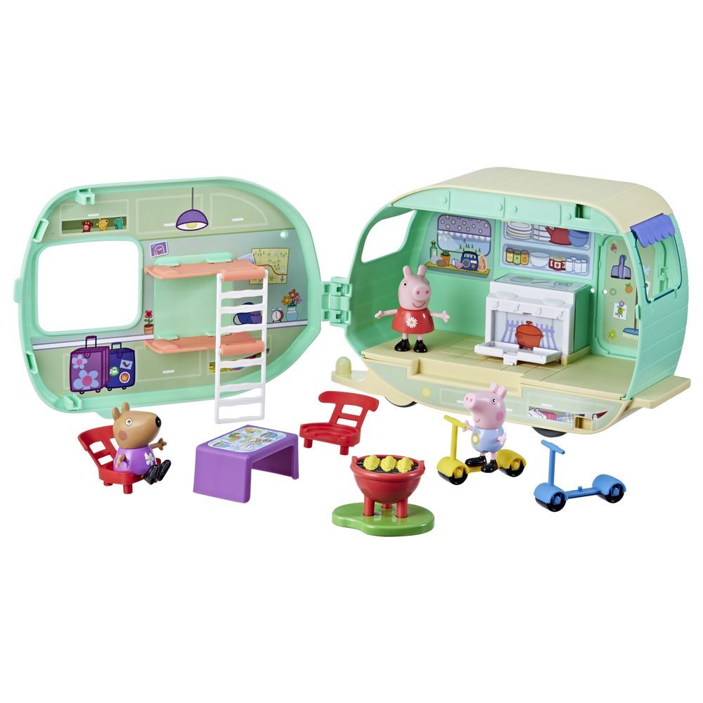 Peppa Pig - Peppa's Caravan Set - 10 Pcs