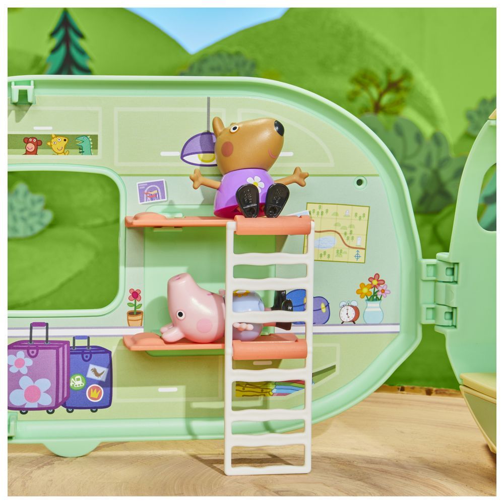 Peppa Pig - Peppa's Caravan Set - 10 Pcs