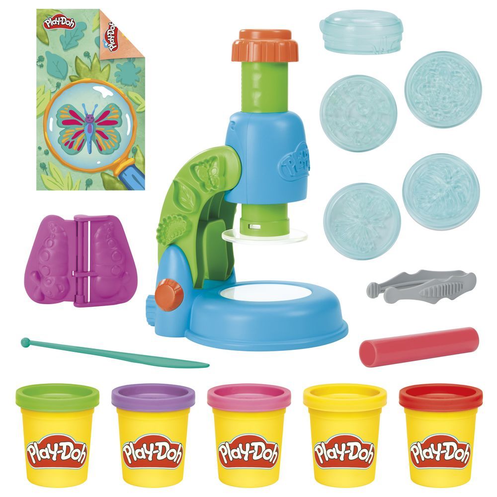 Play-Doh - Light and Look Microscope Playset - 15 Pcs