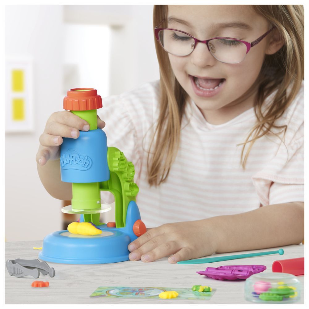 Play-Doh - Light and Look Microscope Playset - 15 Pcs