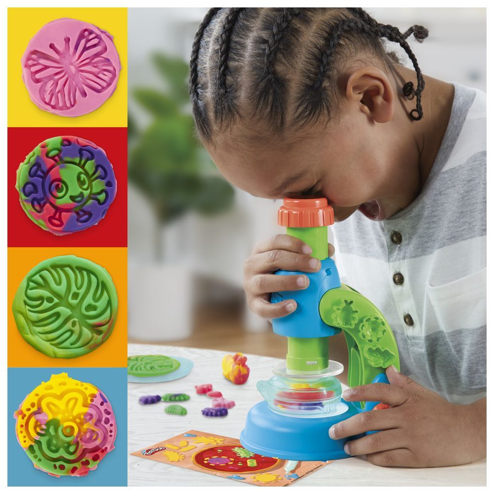 Play-Doh - Light and Look Microscope Playset - 15 Pcs