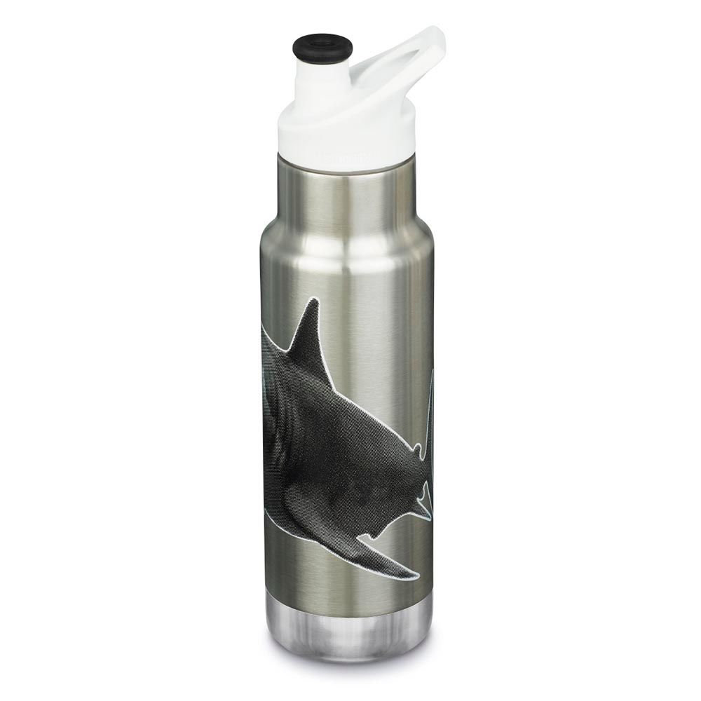 Klean Kanteen - Insulated Kid Classic Narrow Bottle With Sport Cap - Mr Shark - 355ml