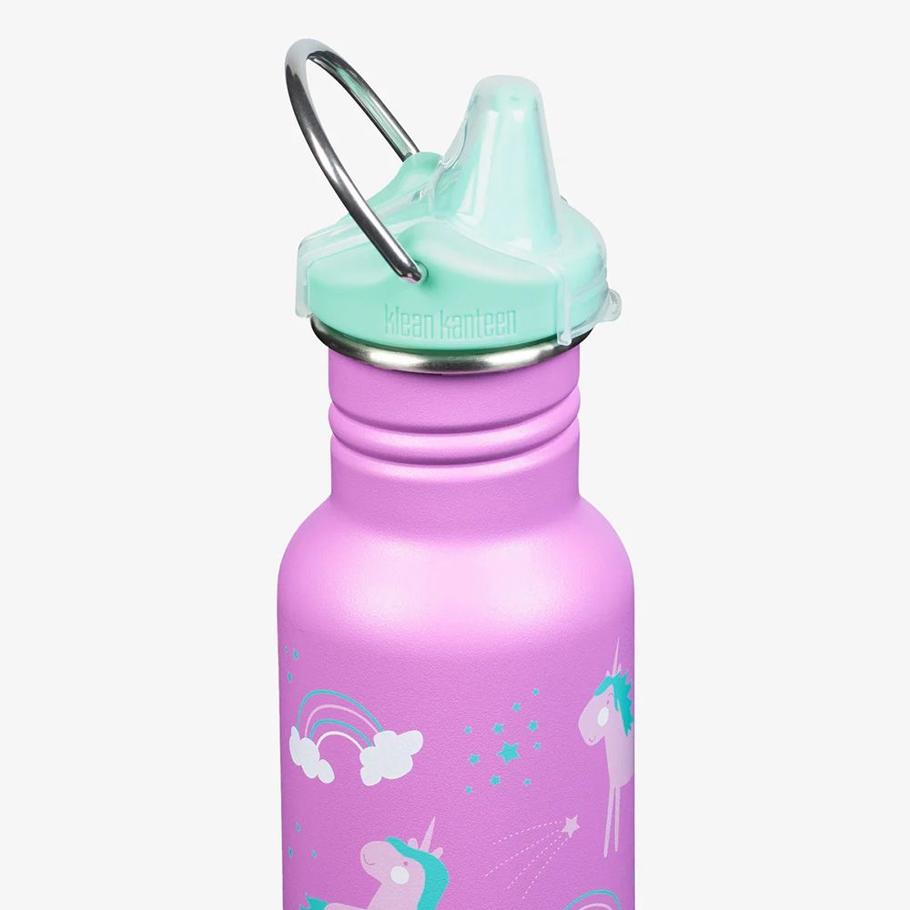 Klean Kanteen - Kid Classic Narrow Bottle With Sippy Cap - Unicorns - 355ml