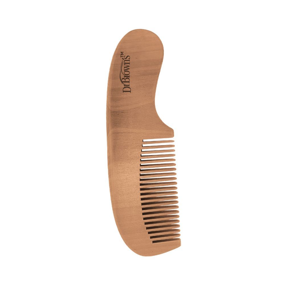 Dr. Browns - Soft Brush And Comb - Brown/White