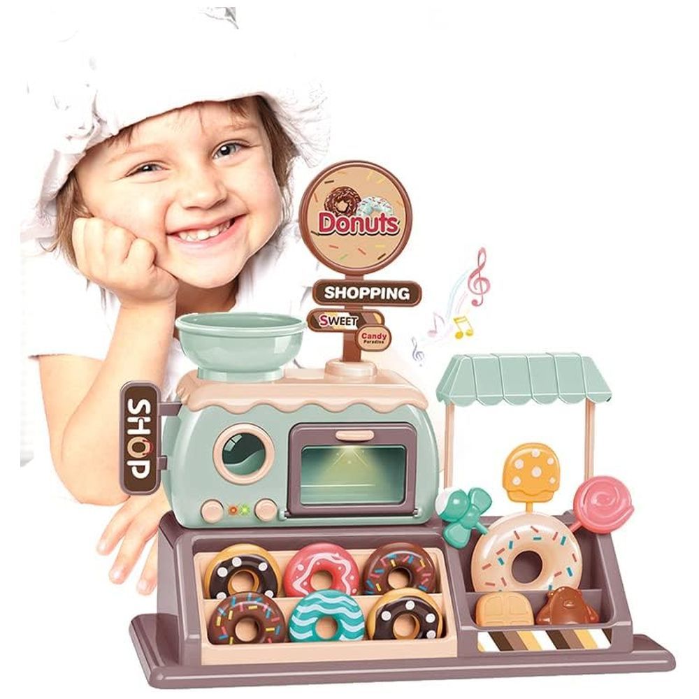 Little Angel - Kids Donut Candy Musical Shop Toy Playset w/ Light