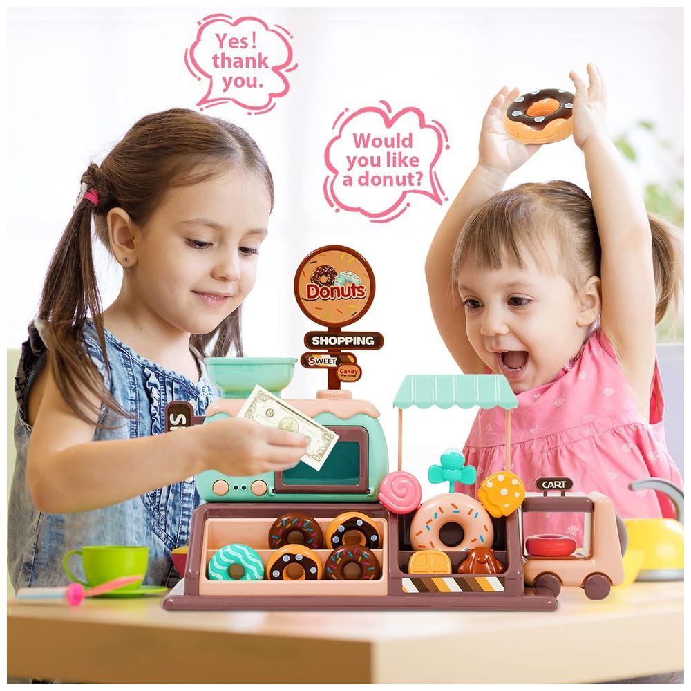 Little Angel - Kids Donut Candy Musical Shop Toy Playset w/ Light