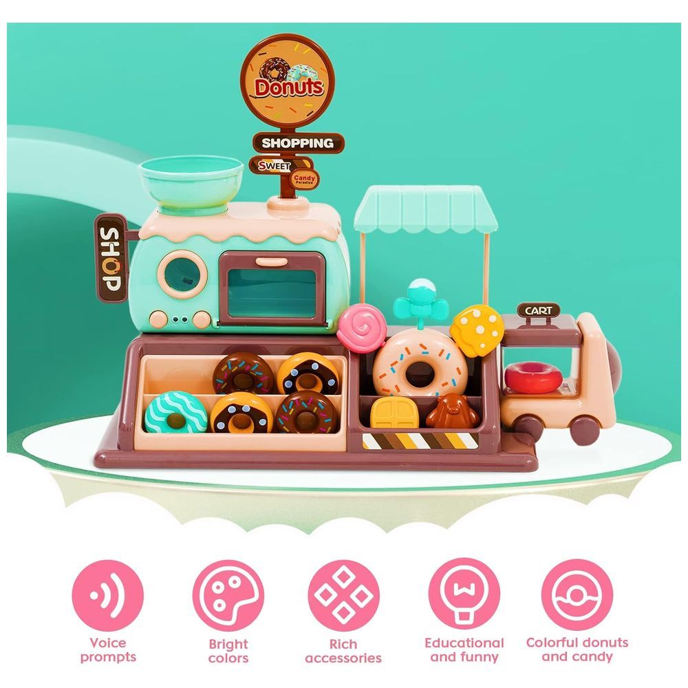 Little Angel - Kids Donut Candy Musical Shop Toy Playset w/ Light