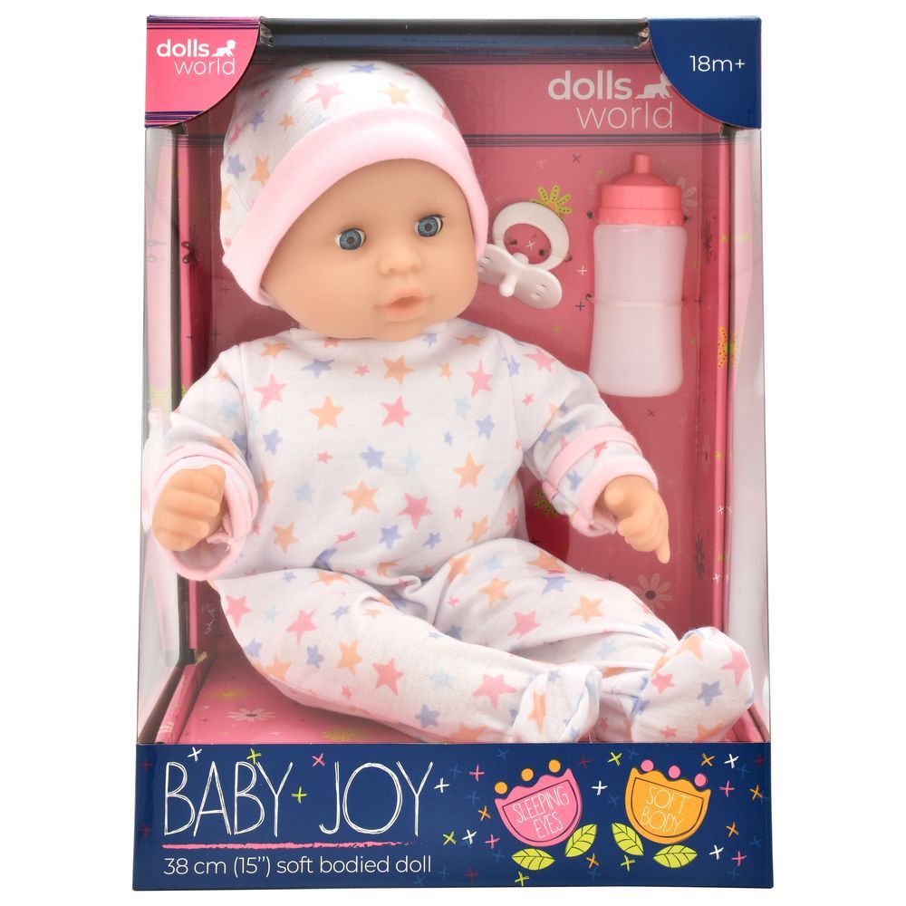 Dollsworld - Baby Joy Soft Bodied Baby Doll - 38 cm - 3 Pcs