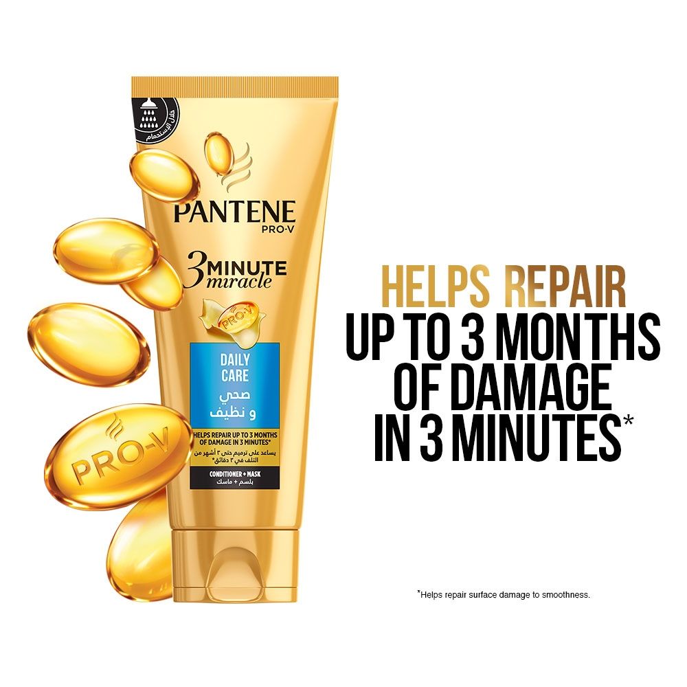 Pantene - Pro-V 3 Minute Miracle Daily Care Conditioner + Mask 200 ml