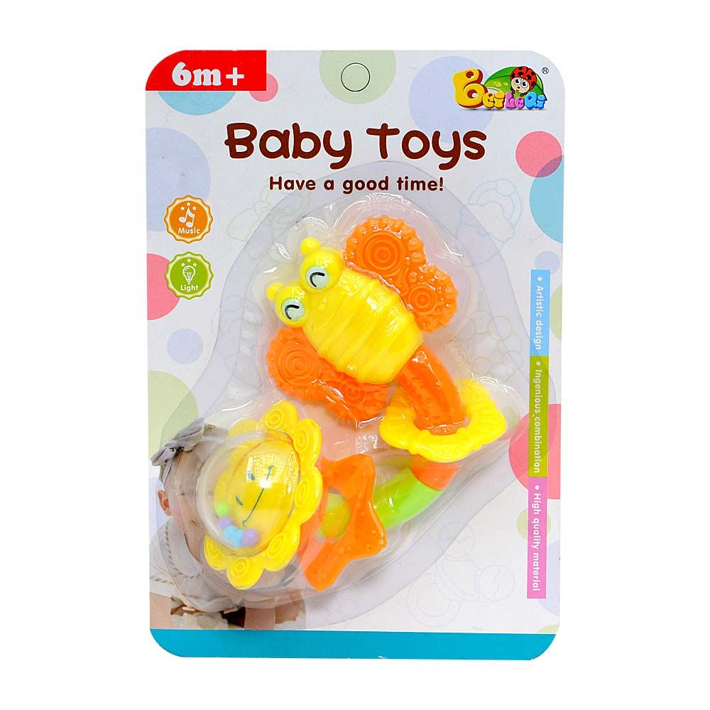 Little Angel - Baby Rattle & Teether Owl 1pc - Assorted