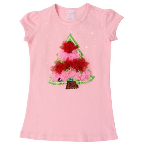 Twirl Christmas Tree Short Sleeve Tee