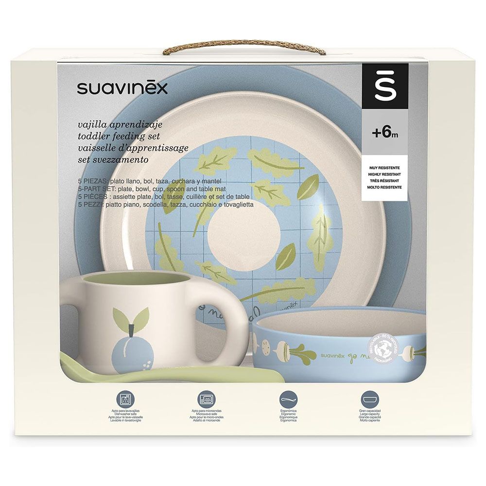 Suavinex - Toddler Feeding Set +6m - Blue