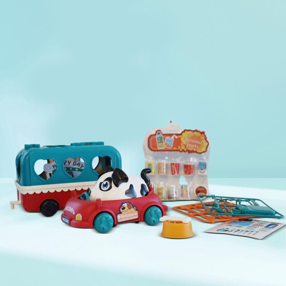 Ogi Mogi - Voice Controlled Dog, Car & Snack Cart Toys Set